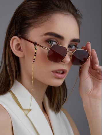 Trendy Sunglasses Chain With Amber Beads The Palazzo, image , picture 3