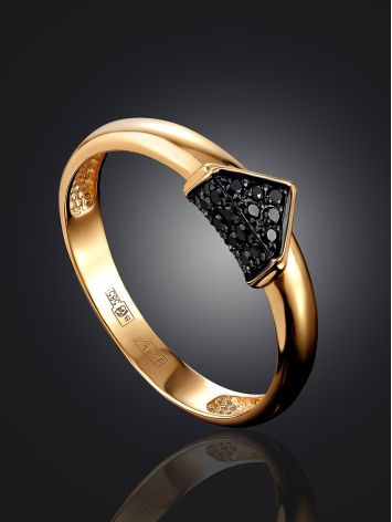 Shimmering Black Diamond Ring, Ring Size: 6.5 / 17, image , picture 2