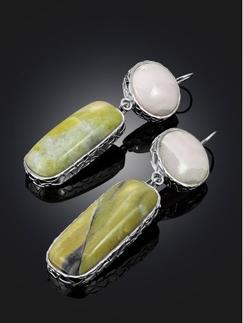 Fabulous Earrings With Aragonite And Violane The Bella Terra, image , picture 2