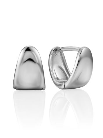Minimalist Silver Huggies Earrings The ICONIC, image 