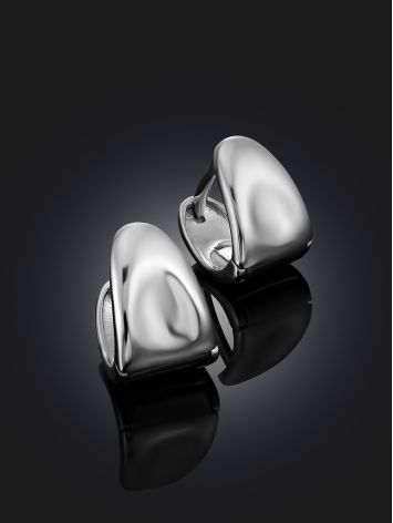 Minimalist Silver Huggies Earrings The ICONIC, image , picture 2