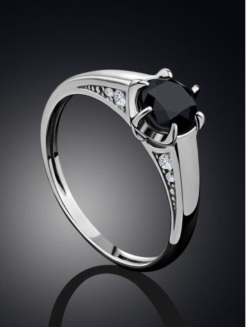 Black Corundum Ring, Ring Size: 6.5 / 17, image , picture 2