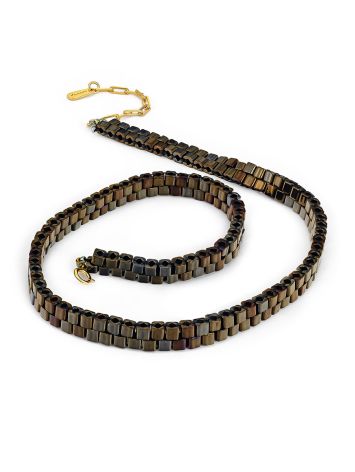 Fashionable Cube Beads Choker Necklace The Link, image 