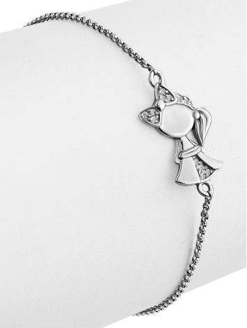 Cute Chain Bracelet With Tiny Crystal Charm, image , picture 3