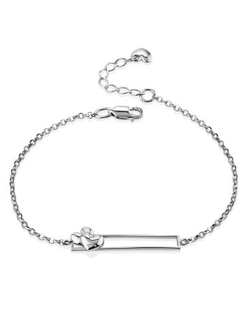 Trendy Chain Bracelet With Tiny Heart, image 