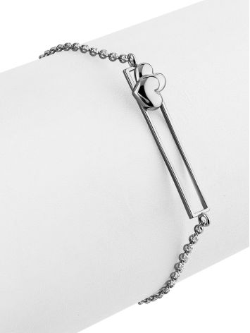 Trendy Chain Bracelet With Tiny Heart, image , picture 3