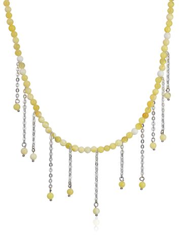 Designer Amber Necklace With Chains The Palazzo, image 