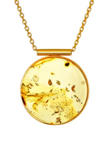 Fabulous Lemon Amber Necklace, image 