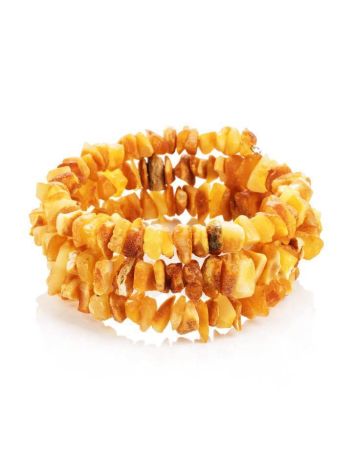 Unpolished Honey Amber Bracelet, image 