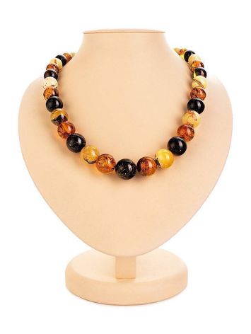 Multicolor Amber Designer Beaded Necklace, image 