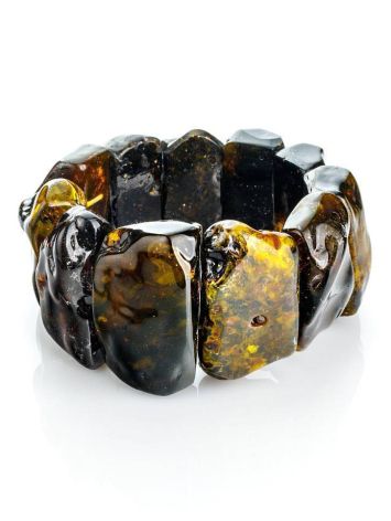 Raw Amber Beaded Bracelet The Volcano, image 