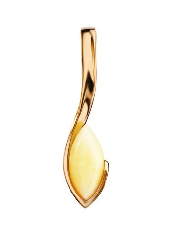 Honey Amber Pendant In Gold-Plated Silver The Adagio, image 
