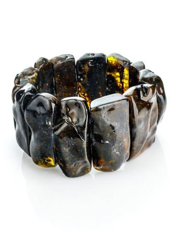 Black Amber Bracelet The Volcano, image 