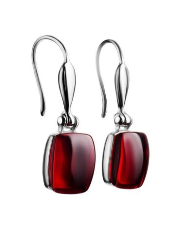 Amber Earrings In Sterling Silver The Sangria, image 