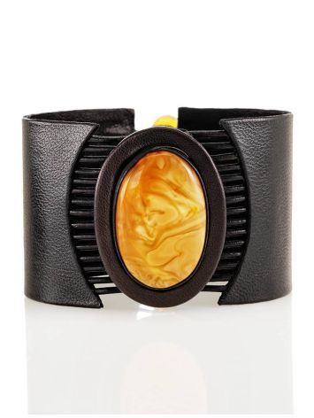 Dark Amber Bracelet With Oval Cut Honey Amber The Amazon, image 