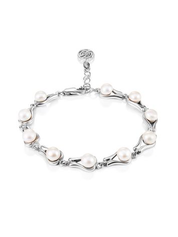 Classy Pearl Link Bracelet, image 