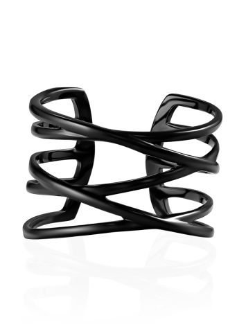 Multiband Blackened Ring The ICONIC black edition, Ring Size: 6 / 16.5, image , picture 3