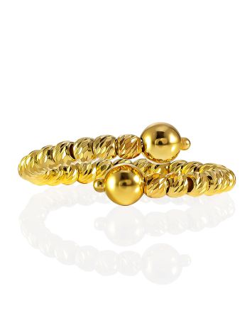 Gilded Coil Ring With Beads The Sparkling, Ring Size: 6 / 16.5, image , picture 3