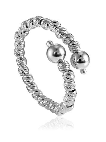 Laconic Beaded Coil Ring The Sparkling, Ring Size: 6 / 16.5, image 