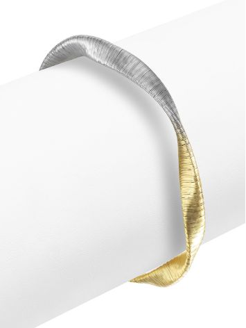Bicolor Gold-Plated Bracelet The Silk, image , picture 3