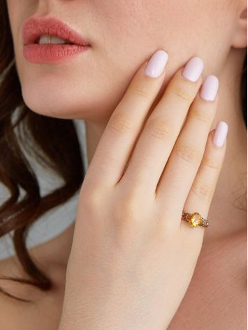 Lustrous Gold Citrine Ring, Ring Size: 5 / 15.5, image , picture 5