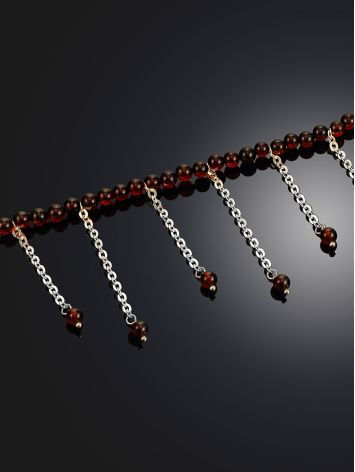 Designer Amber Beaded Necklace With Dangles The Palazzo, image , picture 2