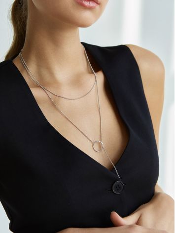 Two-Layered Chain Necklace The ICONIC, Length: 40, image , picture 4