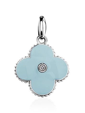 Clover Design Enamel Diamond Pendant The Heritage, image 