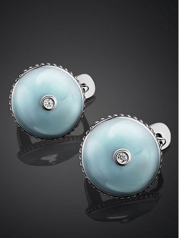 Romantic Blue Enamel Diamond Earrings The Heritage, image , picture 2