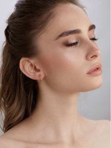 Carabiner Motif Gilded Hoop Earrings The ICONIC, image , picture 3