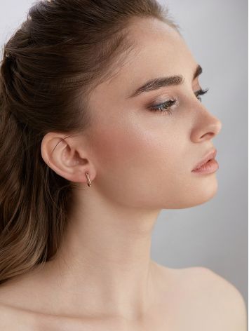 Bold Carabiner Motif Gilded Hoops The ICONIC, image , picture 3