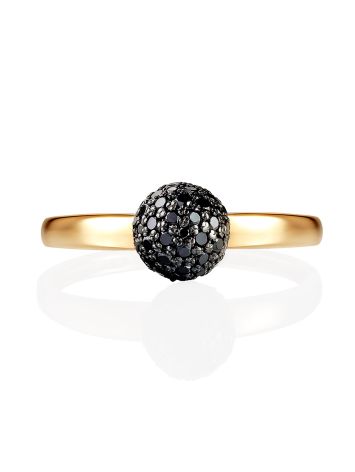 Shimmering Black Diamond Ring, Ring Size: 6.5 / 17, image , picture 4