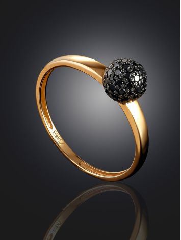 Shimmering Black Diamond Ring, Ring Size: 6.5 / 17, image , picture 2