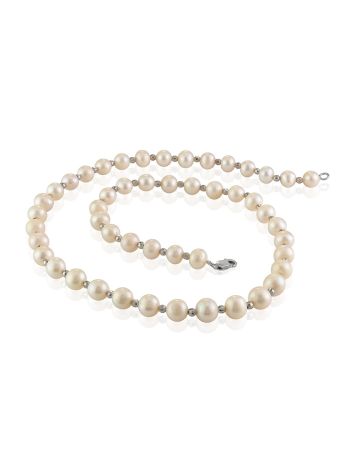 Refined Pearl Necklace With Faceted Beads The Oceania, image , picture 4