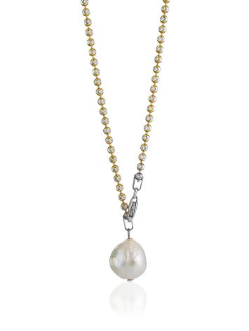 Elegant Baroque Pearl Necklace The Oceania, image 