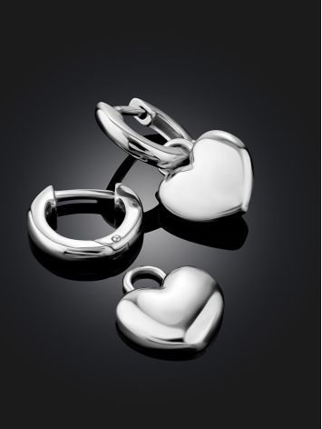 Heart Motif Transformable Earrings, image , picture 2