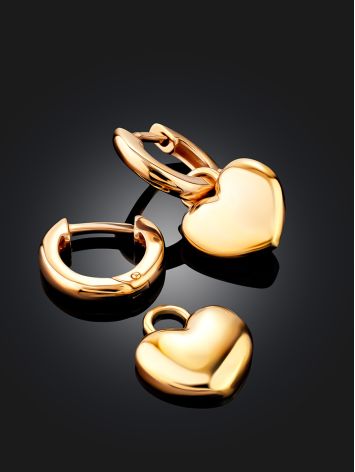 Trendy Heart Motif Transformable Earrings, image , picture 2