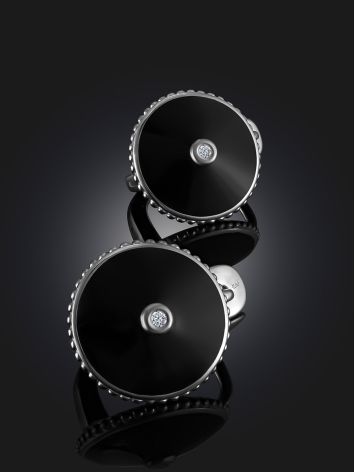 Classy Black Enamel Earrings The Heritage		, image , picture 2