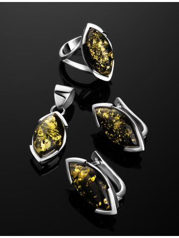 Amber Ring In Sterling Silver The Petal, Ring Size: 10 / 20, image , picture 5