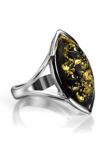 Amber Ring In Sterling Silver The Petal, Ring Size: 10 / 20, image , picture 3