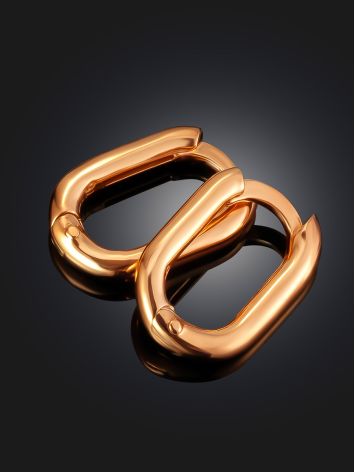 Bold Carabiner Motif Gilded Hoops The ICONIC, image , picture 2