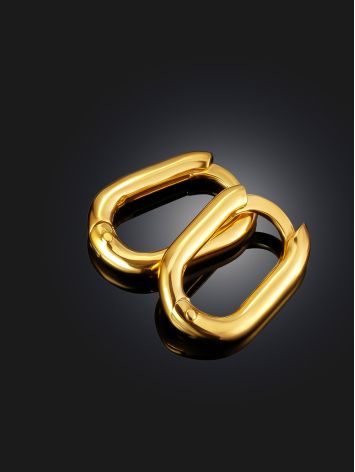 Carabiner Motif Gilded Hoop Earrings The ICONIC, image , picture 2