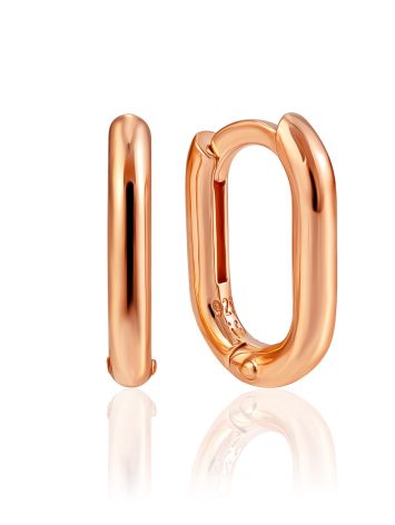 Bold Carabiner Motif Gilded Hoops The ICONIC, image 