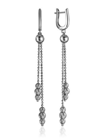 Chain Earrings With Faceted Beads The Sparling, image 