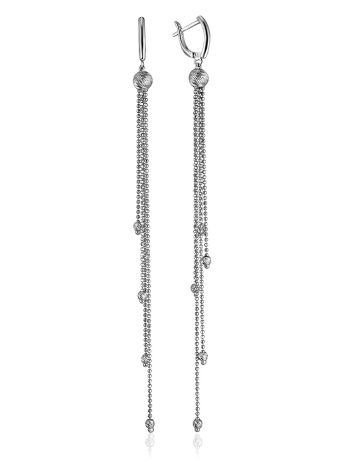 Chain Earrings With Faceted Beads The Sparkling, image 