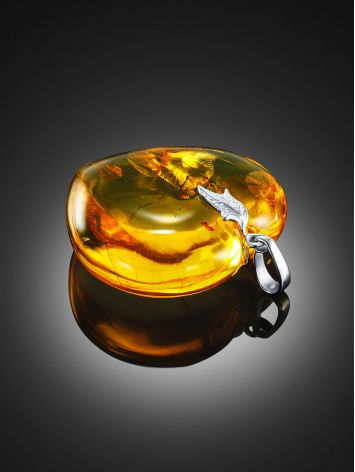 Cute Amber Heart Pendant, image , picture 2