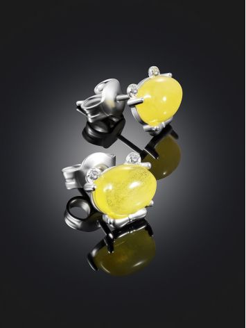 Cute Teddy Bear Amber Earrings, image , picture 2