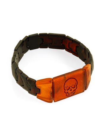 Bold Amber Bracelet With Engraving, image , picture 3