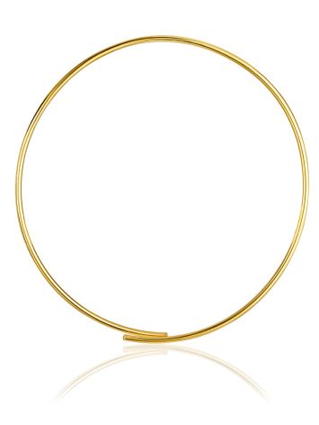 Designer Gilded Hoop Necklace The Silk, image 