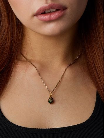 Tiny Enamel Egg Pendant The Romanov, image , picture 4